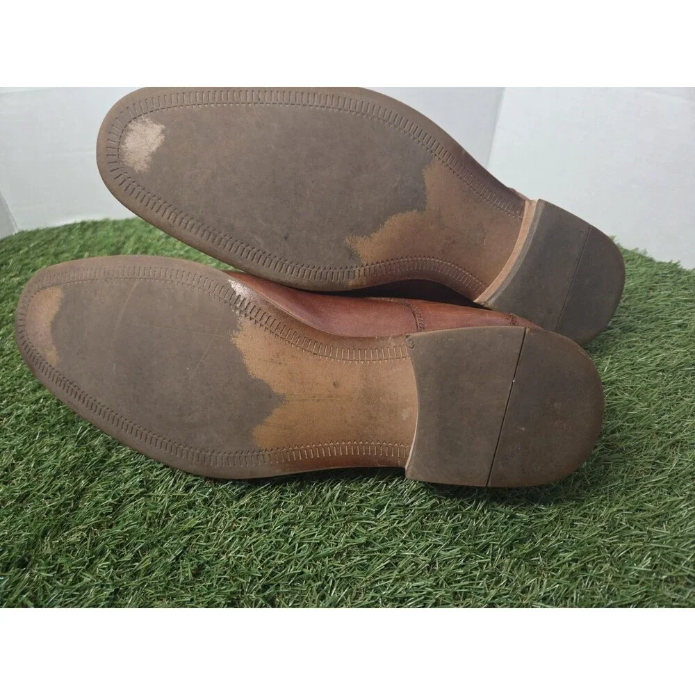 Cole Haan Lenox Hill Oxfords Cognac Leather Shoes Means 12 M
